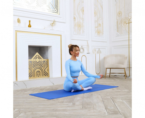 Коврик для фитнеса и йоги DFC Yoga 173x61x0,6 см фото 6