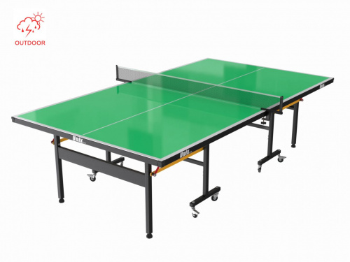 Всепогодный теннисный стол Unix line Outdoor - 6 мм (зеленый) (TTS6OUTGR)