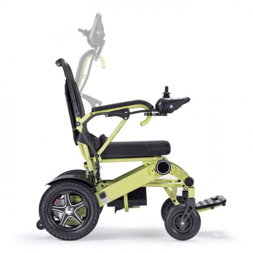 Кресло-коляска электр. MET Compact 35 (17290) цвет рамы зеленый, 2 АКБ фото 7