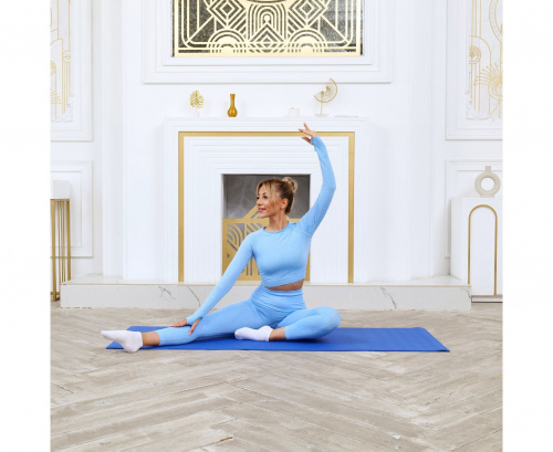 Коврик для фитнеса и йоги DFC Yoga 173x61x0,6 см фото 3