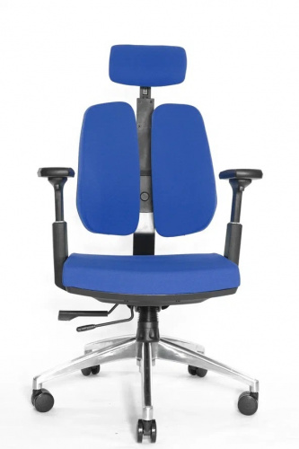 Кресло FALTO-ORTO-ALPHA AM-02A (Черн каркас / обивка ткань DARK BLUE LM-07) фото 8
