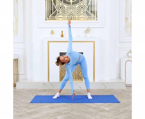 Коврик для фитнеса и йоги DFC Yoga 173x61x0,6 см фото 4