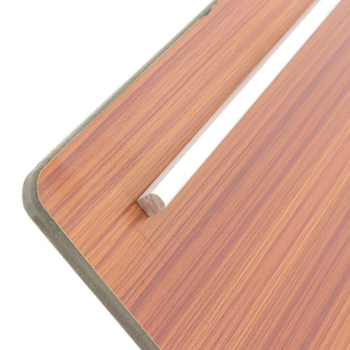 Прикроватный столик Мед-Мос ПС-002 (столешница из HPL пластика) коричневый фото 8