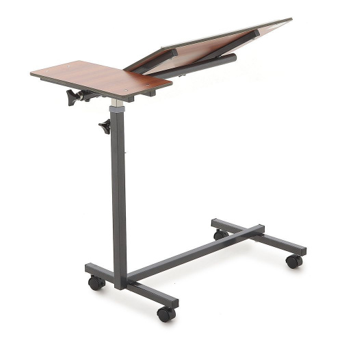 Прикроватный столик Мед-Мос ПС-002 (столешница из HPL пластика) коричневый фото 3