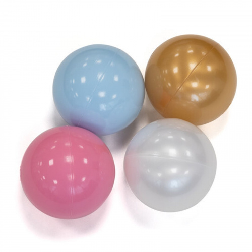 Шарики для сухого бассейна UNIX Kids диаметр 70 мм, 150 шт., 4 цвета: золотой, жемчужный, молочно-голубой, молочно-розовый фото 2