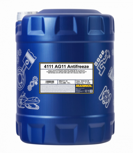 Антифриз MANNOL Antifreeze AG11 Longterm 4111 - 10 л