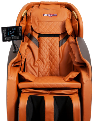 Массажное кресло VictoryFit VF-M15 Оранжевый-серый фото 5