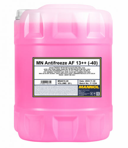 Антифриз MANNOL Antifreeze AF13++ (-40 °C) 4015 - 20 л