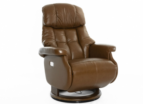 Кресло Relax Lux Electro S16099RWB_КОЖА (034 COGNAC / 029WALNUT )