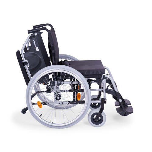 Кресло-коляска механ. MEYRA EuroChair2 2.750 (38см) пневмо колеса, цв.рамы серебро фото 13