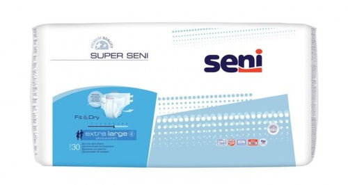 Подгузники для взрослых SUPER SENI Extra Large по 30 шт. (SE-094-XL30-JA1)