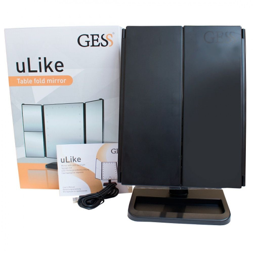 Зеркало настольное uLike с подсветкой раскладное GESS-805 фото 7