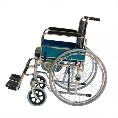 Кресло-коляска Оптим FS682 с санитарным оснащением (ширина сиденья 43,5 см) фото 4