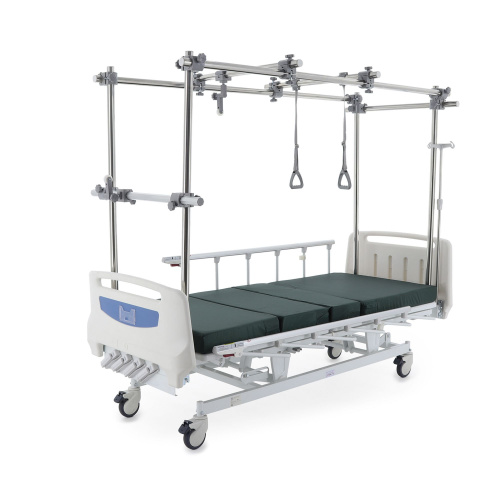 Кровать механическая MED-MOS Е-1 (ABS, 4 секции, матрас, рег.высоты, Т/АТ, тракц.рама) фото 6