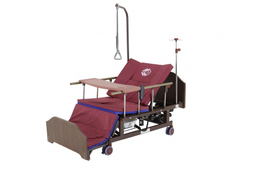 Кровать электрическая MED-MOS DB-11А (ЛДСП венге,11с,матрас,уголки,столик,ванночка,ТУэл,БП,К)
