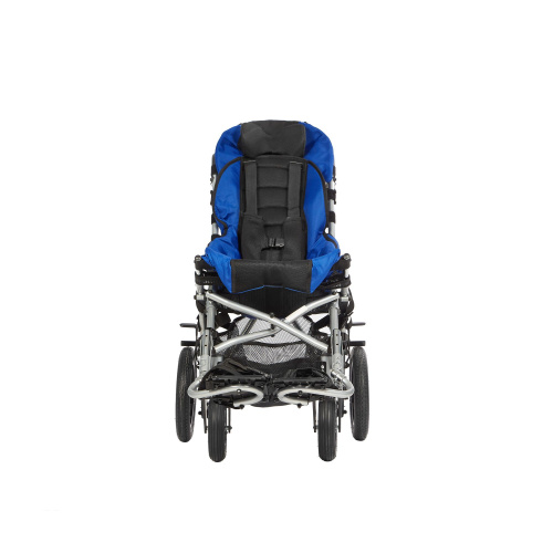 Кресло-коляска для детей с ДЦП Ortonica KITTY (40см) PU со столиком и капюшоном, цв.синий фото 5