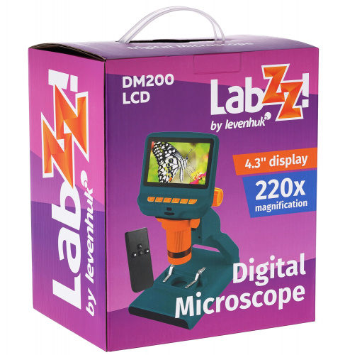 Микроскоп цифровой Levenhuk LabZZ DM200 LCD фото 10
