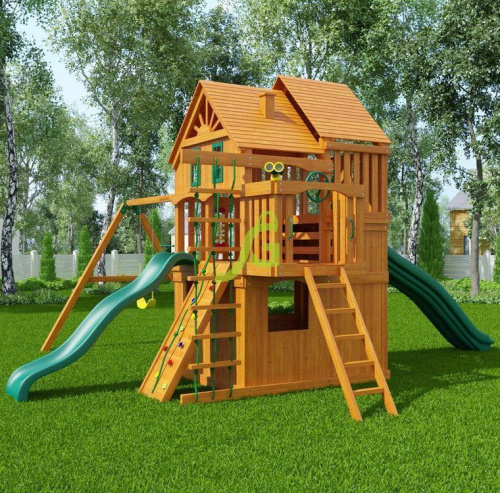Детская деревянная площадка IgraGrad Premium Великан 2 (домик) фото 4
