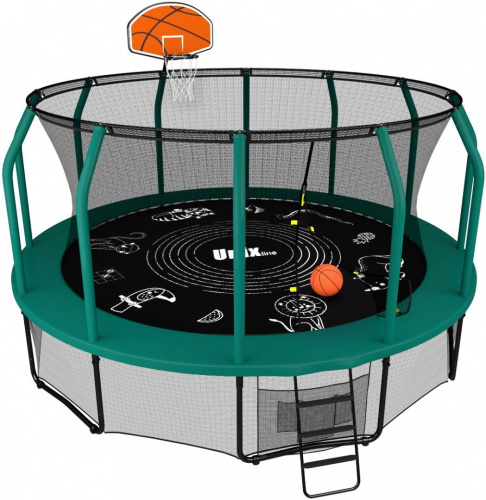 Баскетбольный щит для батутов Unix line Supreme 12-16 футов (BASKUSU)
