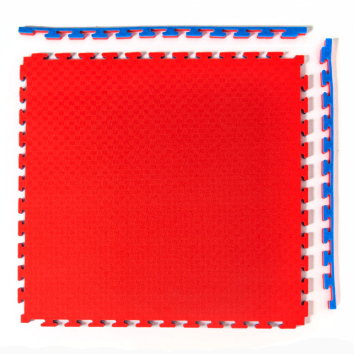 Будо-мат, 100 x 100 см, 20 мм, цвет сине-красный фото 3