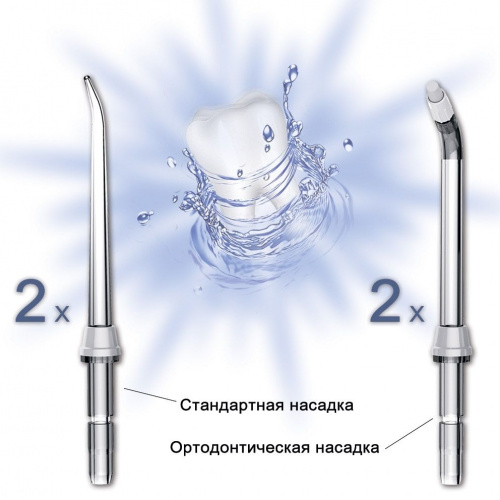 Ортодонтическая насадка для Ирригатора Aqua 360 GESS-725 (комплект 2шт)