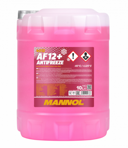 Антифриз MANNOL Antifreeze AF12+ (-40 °C) Longlife 4012 - 10 л