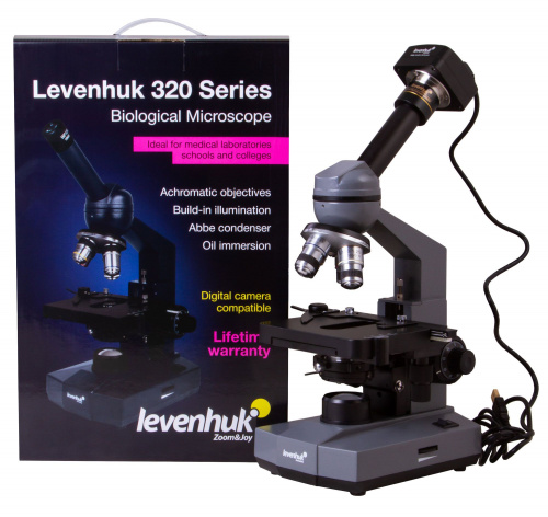 Микроскоп цифровой Levenhuk D320L PLUS, 3,1 Мпикс, монокулярный фото 17