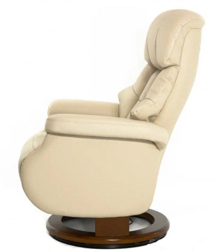 Кресло Relax Lux Electro S16099RWB_КОЖА ( 061 CREAM / 029WALNUT) фото 4