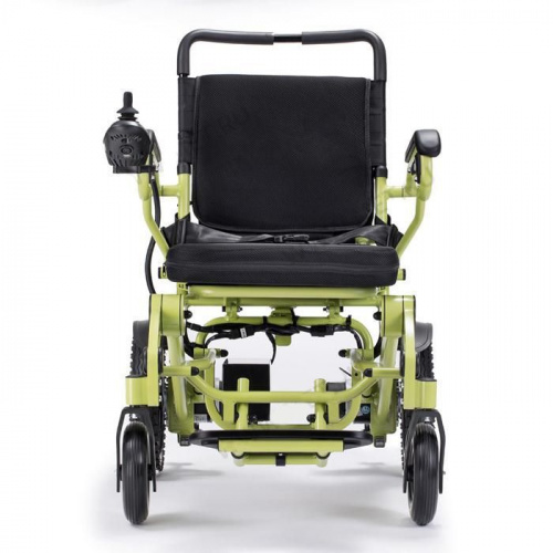 Кресло-коляска электр. MET Compact 35 (16233) цвет рамы зеленый фото 3