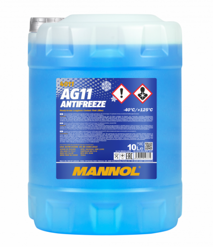 Антифриз MANNOL Antifreeze AG11 (-40 °C) Longterm 4011 - 10 л