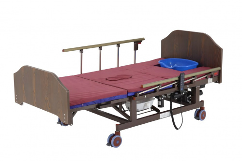 Кровать электрическая MED-MOS DB-11А (ЛДСП венге,11с,матрас,уголки,столик,ванночка,ТУэл,БП,К) фото 3