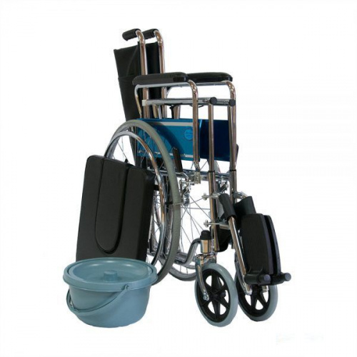 Кресло-коляска Оптим FS682 с санитарным оснащением (ширина сиденья 43,5 см) фото 7