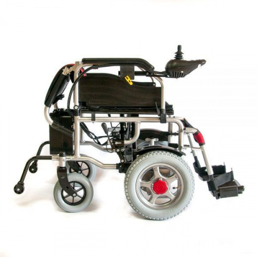 Прокат Кресло-коляска Мега-Оптим PR110 A-46 с электроприводом (сине-черная) фото 7