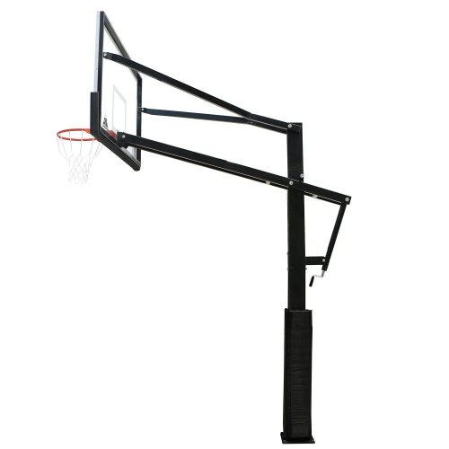 Баскетбольная стационарная стойка DFC ING72GU 180x105см стекло 10мм (Пять коробов). фото 5