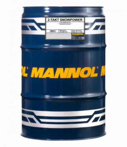 7201 MANNOL 2-TAKT SNOWPOWER 60 л. Синтетическое моторное масло для снегоходов (2T)