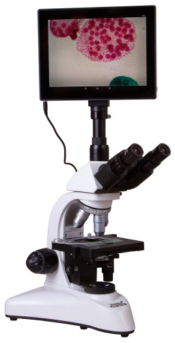 Микроскоп цифровой Levenhuk MED D25T LCD, тринокулярный фото 3
