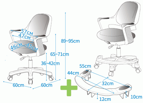 Эргономичное кресло серия Synif мод. ROBO LOCK с функцией блокировки осевого вращения (ROBO GRAY L) фото 3