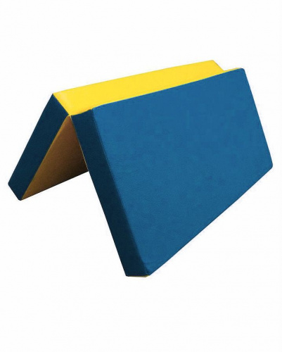 Мат №4 (100 х 100 х 10) складной (синий/желтый) фото 3