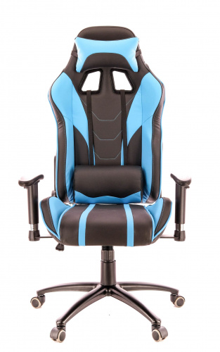 Кресло Everprof Lotus S16 экокожа голубой фото 6