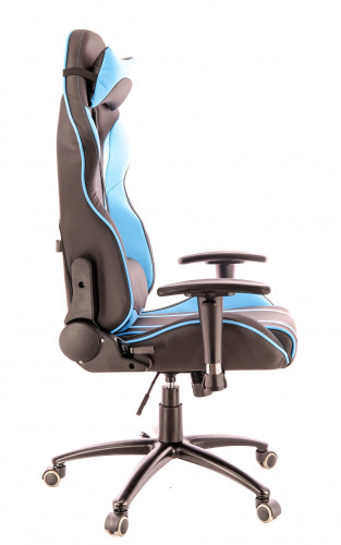 Кресло Everprof Lotus S16 экокожа голубой фото 5