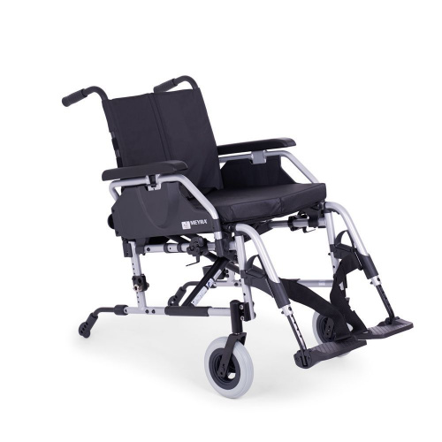 Кресло-коляска механ. MEYRA EuroChair2 2.750 (38см) пневмо колеса, цв.рамы серебро фото 14
