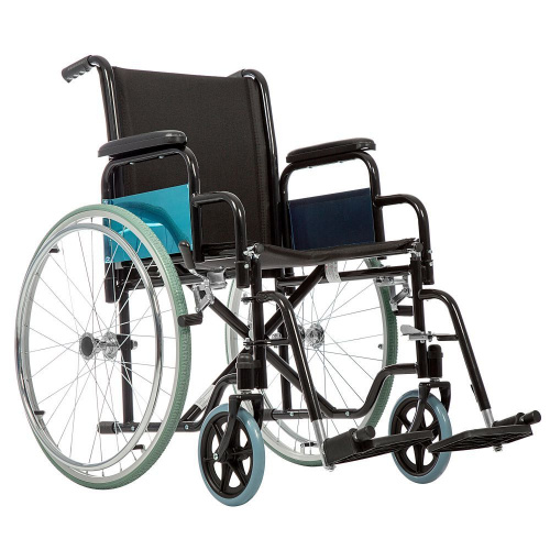 Кресло-коляска Ortonica BASE 130 18″ PU (45,5 см), чёрная рама