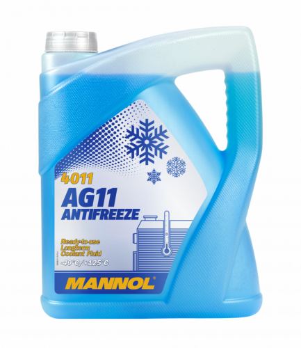 Антифриз MANNOL Antifreeze AG11 (-40 °C) Longterm 4011 - 5 л
