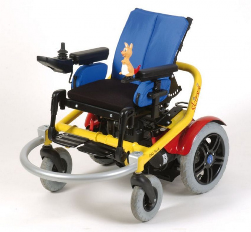 Кресло-коляска Отто Бокк Skippy с электроприводом (30 см,красный) фото 27