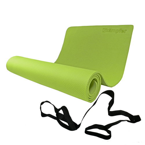 Комбо-набор для йоги Kampfer Combo Green (зеленый/желтый) фото 2