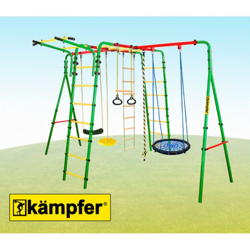 Спортивно-игровой комплекс Kampfer Wunder (Гнездо большое зеленое (желтая лиана)) фото 2