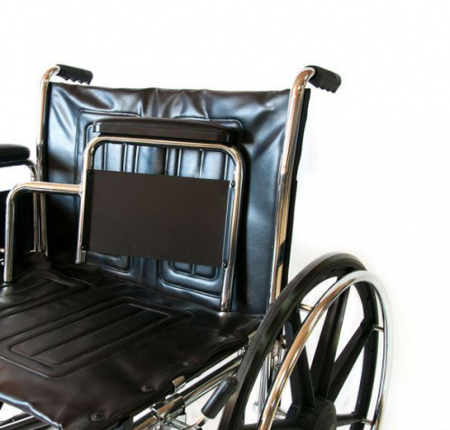 Мега Оптим Кресло-коляска механическая 711AE (61см) (кож.зам) колеса литые фото 5