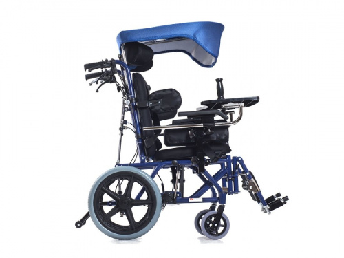 Кресло-коляска для детей с ДЦП Ortonica Olvia 20 14" PU (35 см), с капюшоном фото 3
