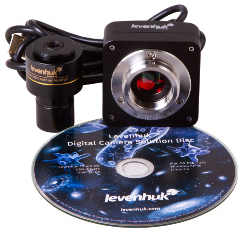 Микроскоп цифровой Levenhuk D400T, 3,1 Мпикс, тринокулярный фото 10
