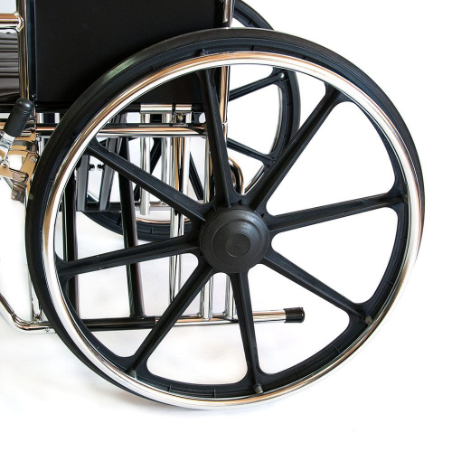 Мега Оптим Кресло-коляска механическая 711AE (56см) (кож.зам) колеса литые фото 4